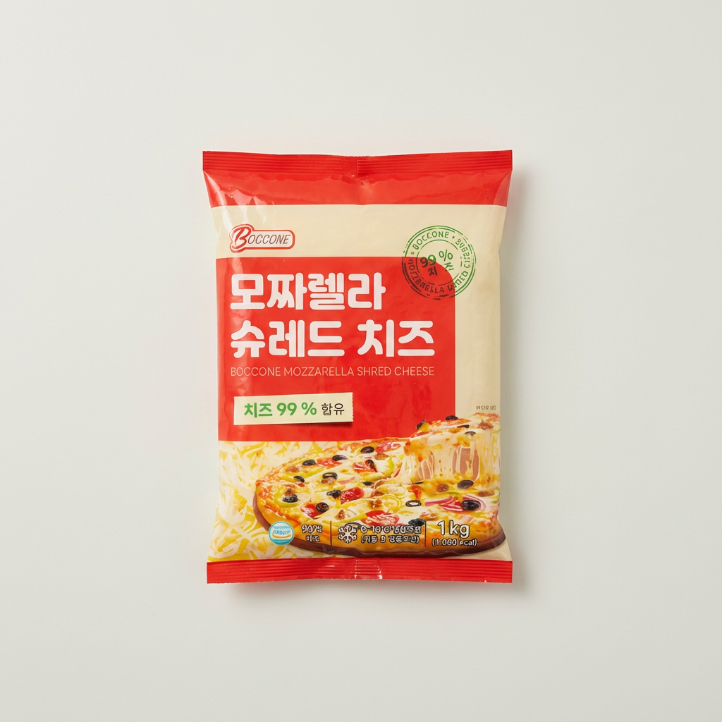 보꼬네 모짜렐라 슈레드 치즈, 1kg, 2개
