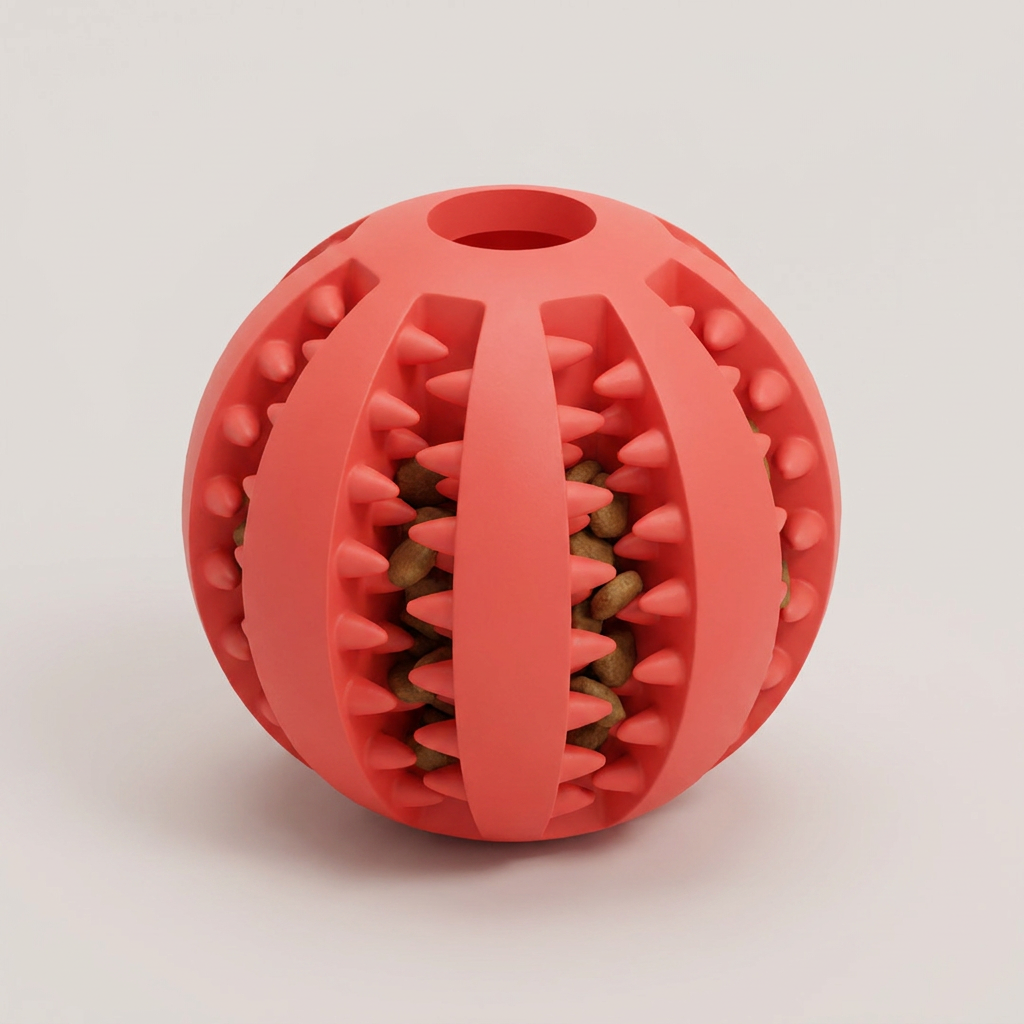 강아지 간식공 노즈워크 스낵볼, 그린, 7cm, 1개