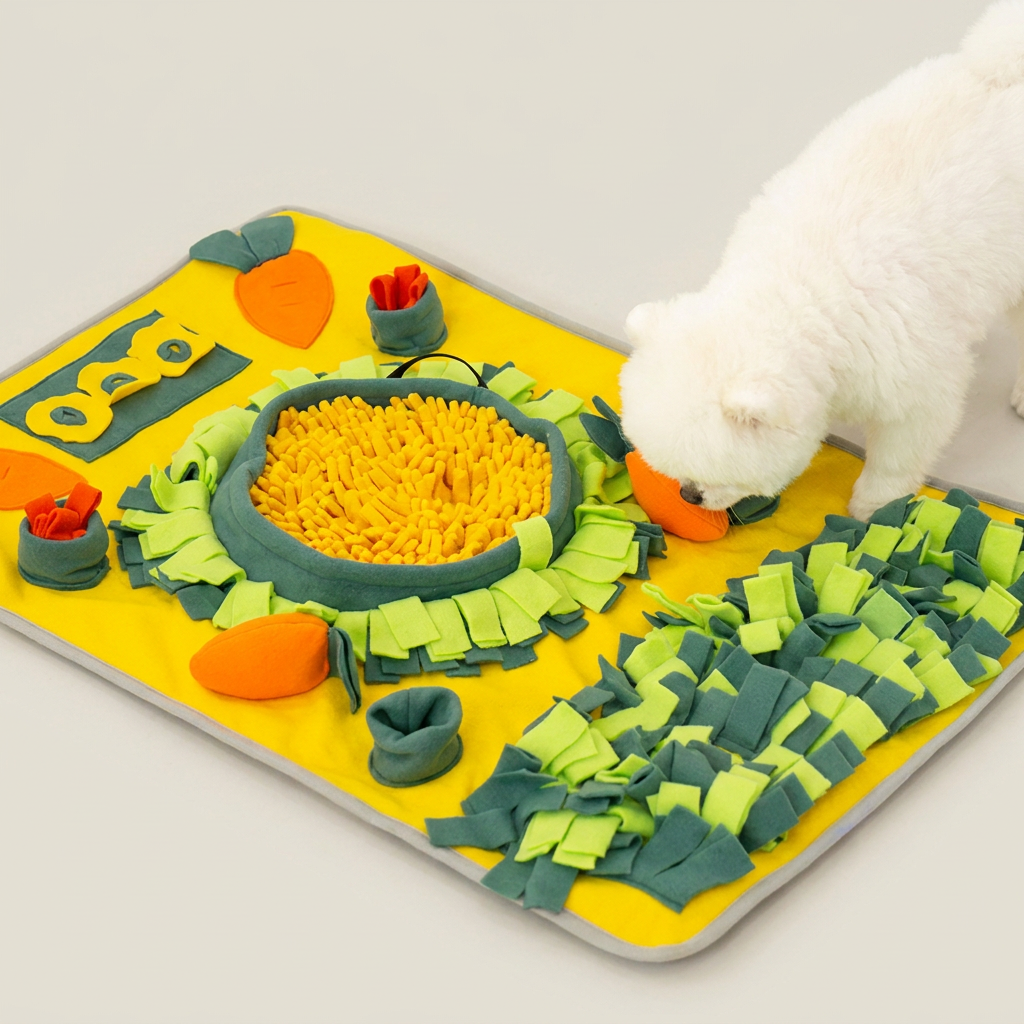 레토 강아지 노즈워크 담요, 당근밭, 80cm, LDG-NW01, 1개