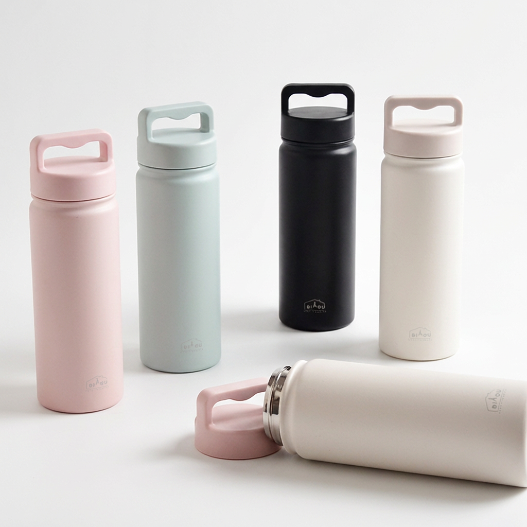 상상앤드 핑거핸들텀블러, 블랙, 630ml, 1개
