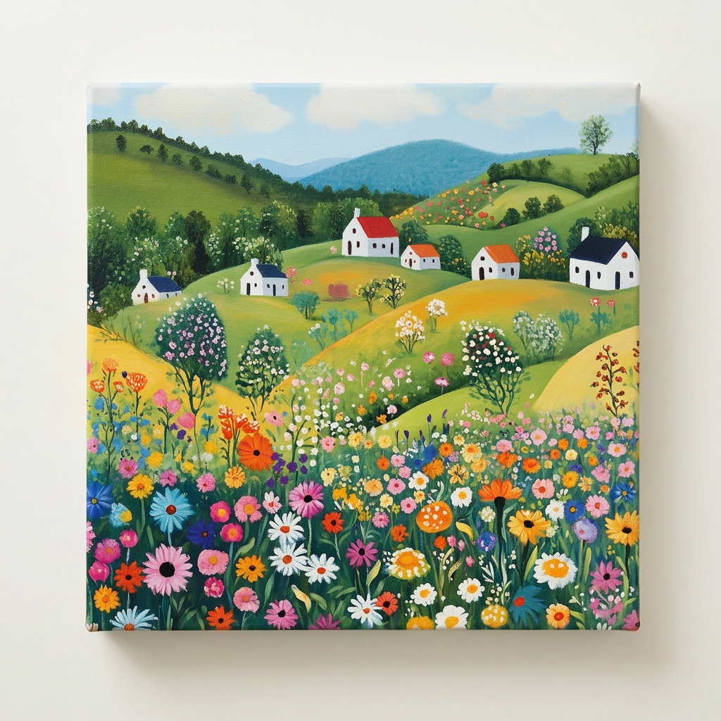 노아 갤러리 인테리어 소품 그림 액자 풍경04, 40x40cm, 캔버스