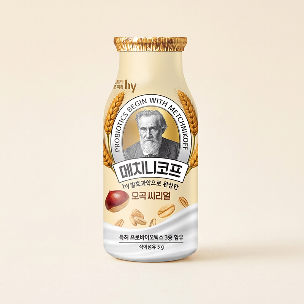 한국야쿠르트 메치니코프 오곡 씨리얼, 140ml, 24개
