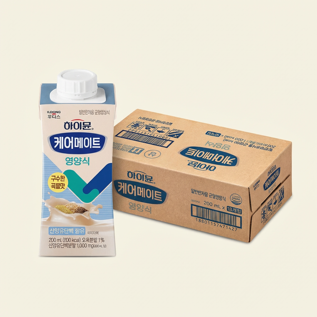 하이뮨 케어 메이트 영양식 구수한 곡물맛, 200ml, 18팩