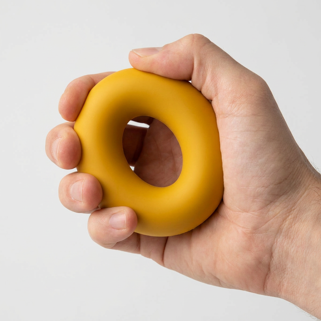 도넛 실리콘 악력기, 그린, 30LB, 1개
