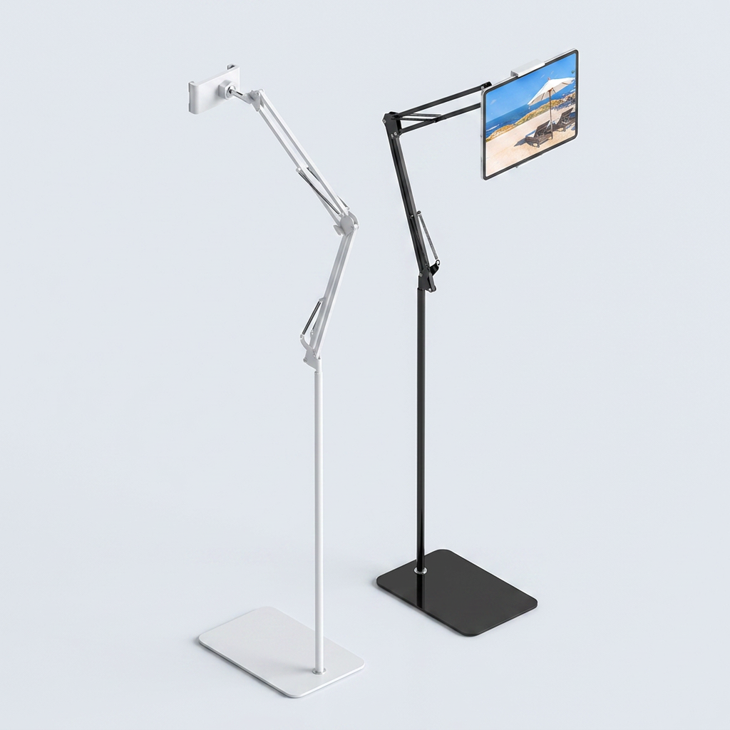 넥스톰 스마트폰 태블릿 침대 거치대 NXT-700, 블랙, 1개