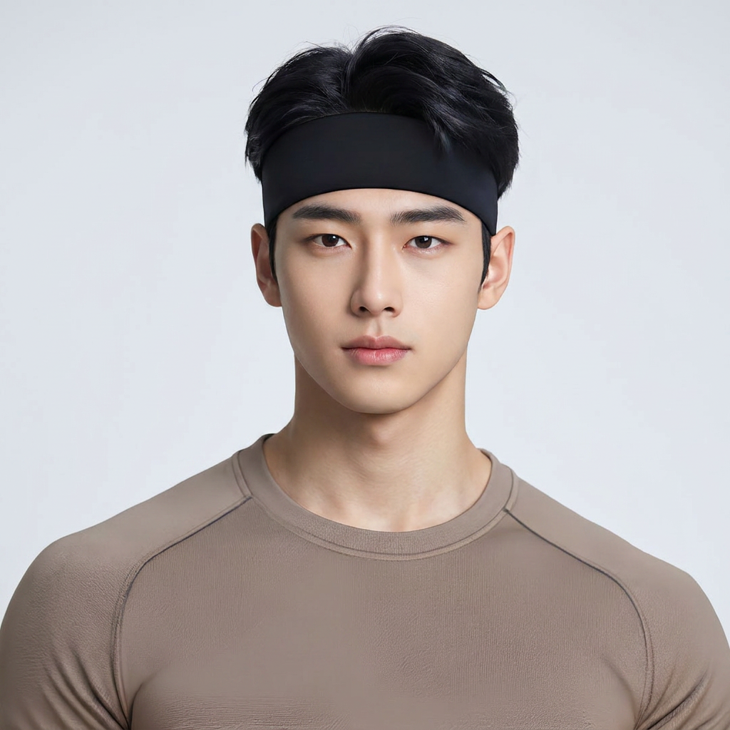 스릴라이프 땀흡수 스포츠 쿨링 헤어밴드, 블랙, 5개, FREE