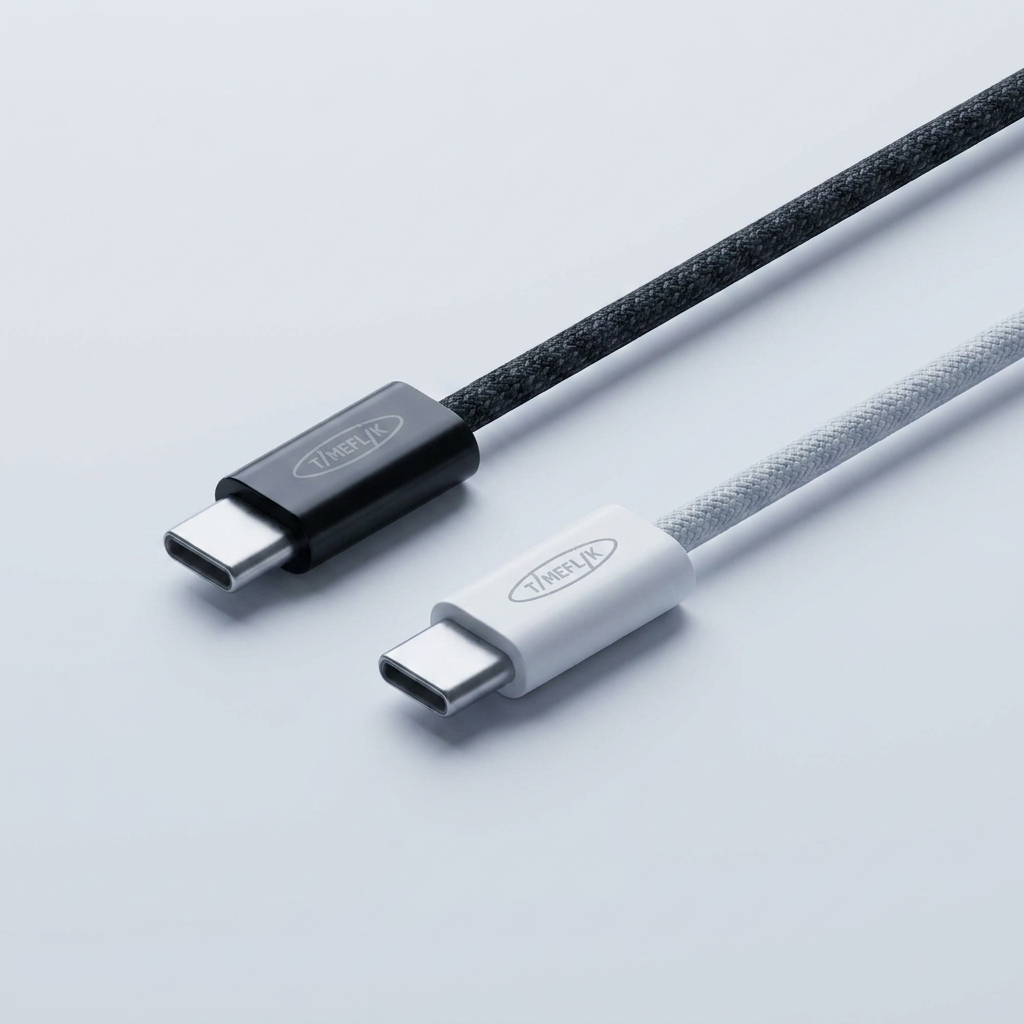 커넥토 C to C C타입 초고속 충전 케이블, 60W, 1.5m, 블랙, 4개