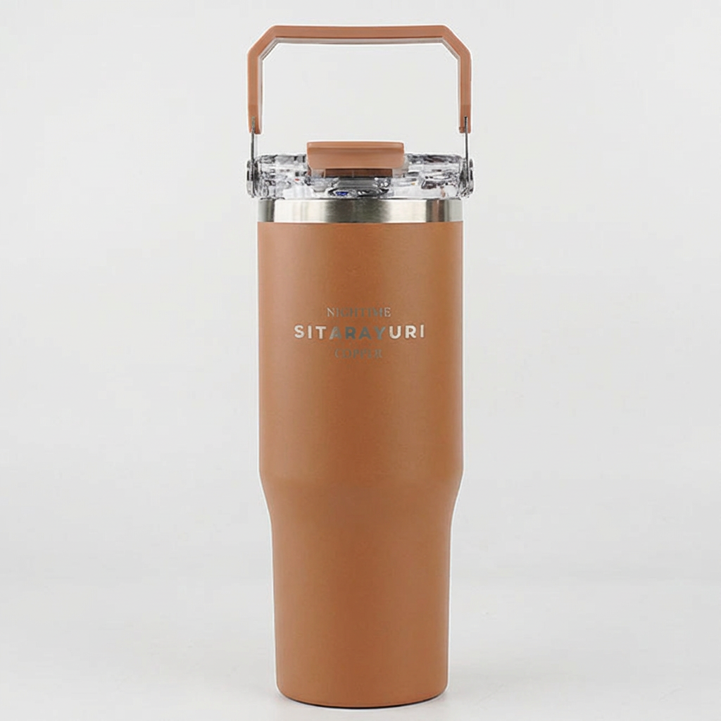 시타라율리 텀블러, 브라운, 900ml, 1개
