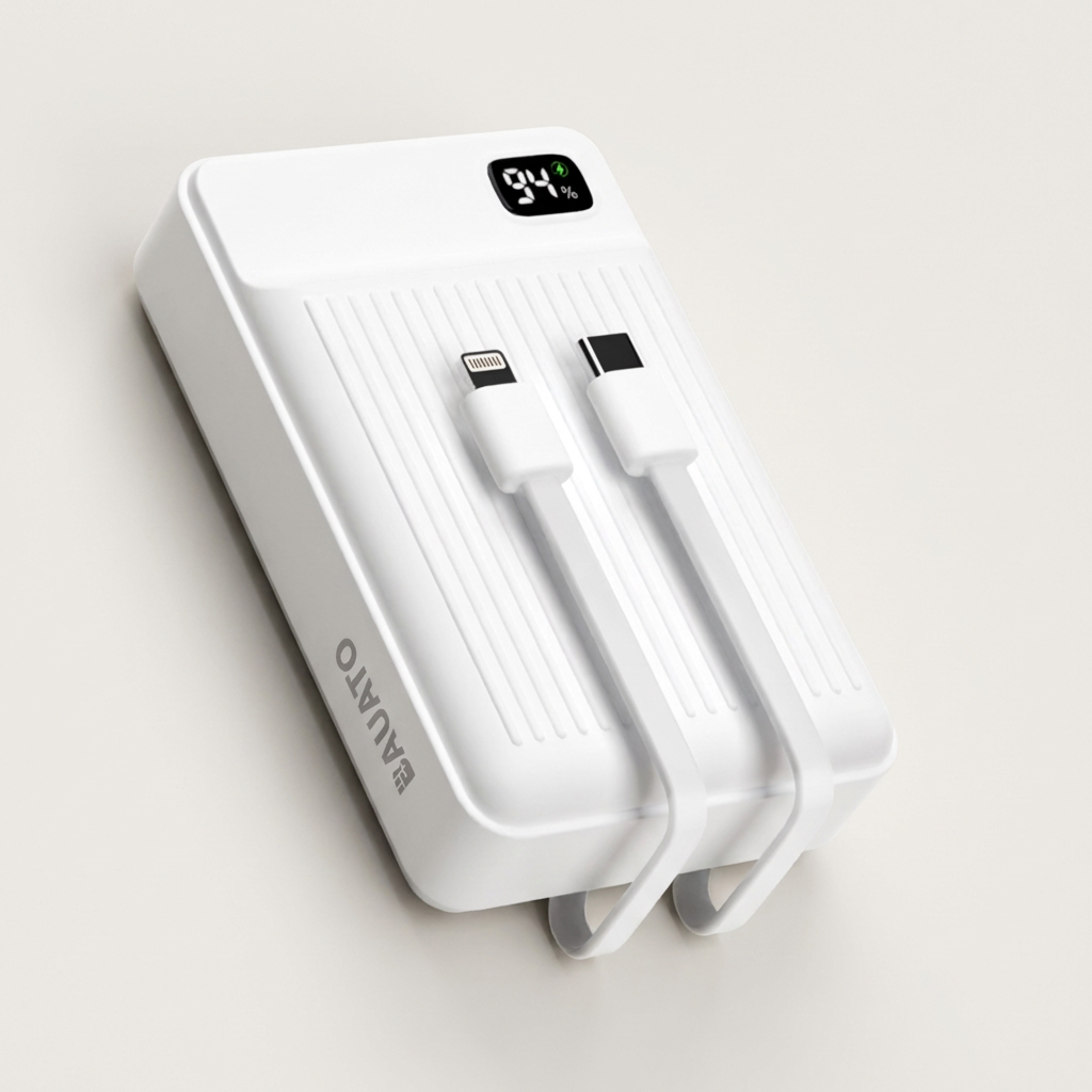 바우아토 보조배터리, 20000mAh, 화이트, 1개