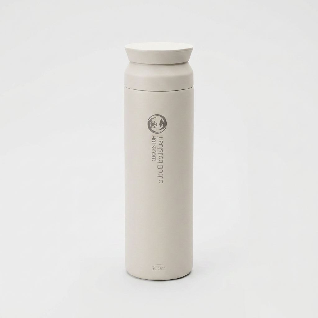 라이븐스 이중진공 데일리 보틀 텀블러, 화이트, 500ml, 2개