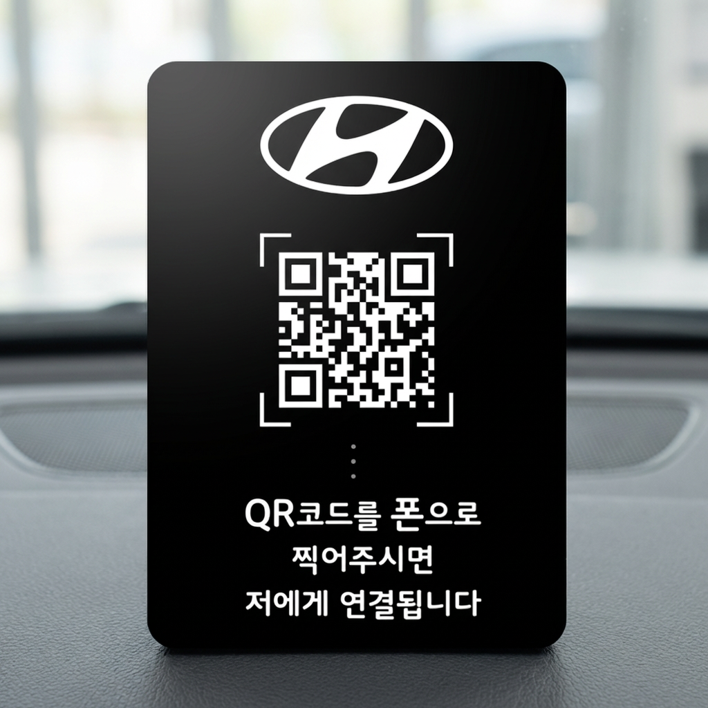 큐알미 QR 주차번호판, 검정, 15번, 1개