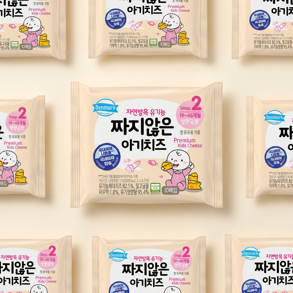 덴마크 짜지않은 아기치즈, 2단계, 170g, 10개