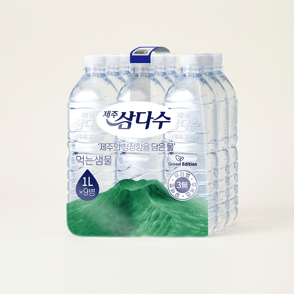 제주 삼다수, 라벨랜덤, 1L, 9개