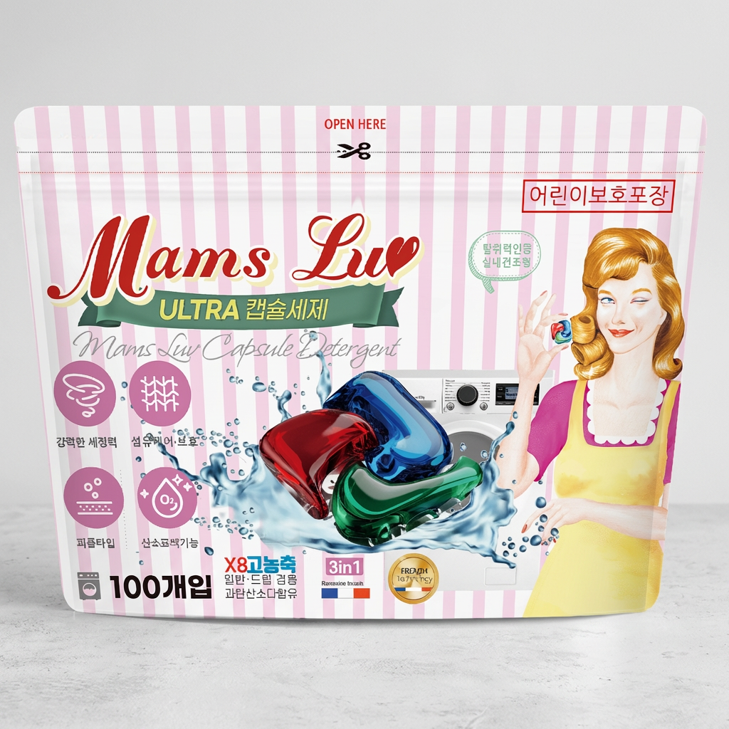 맘스럽 울트라 캡슐세제 파우치형, 16g, 100개입, 1개