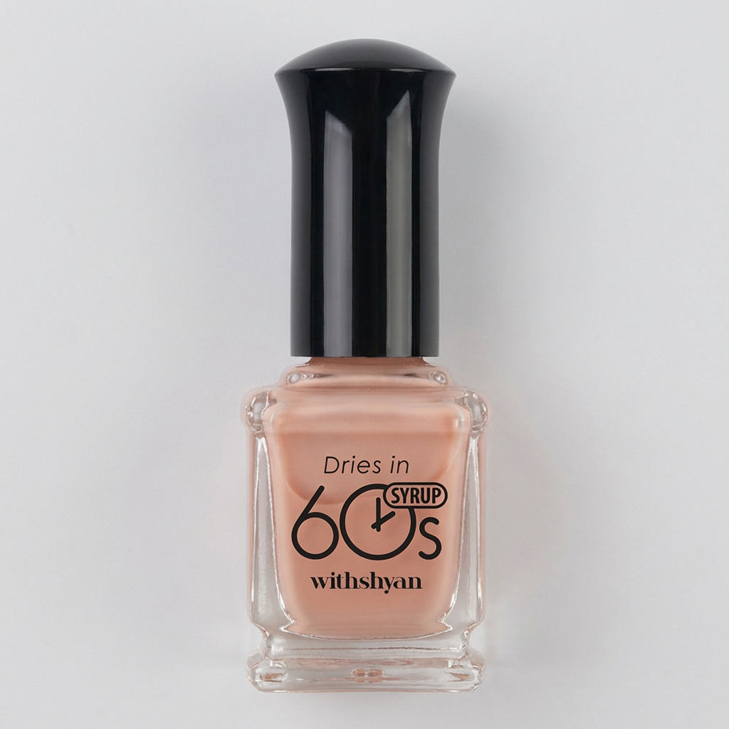 위드샨 60초건조 셀프네일 네일 매니큐어, M063 누드시럽, 9ml, 1개