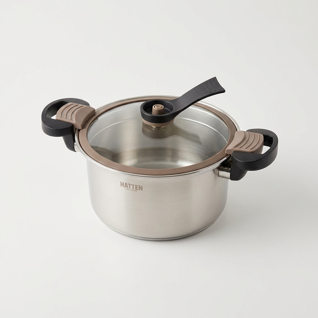 하텐 자일 IH 저압 진공 냄비, 실버, 3.5L, 23.5cm, 1개