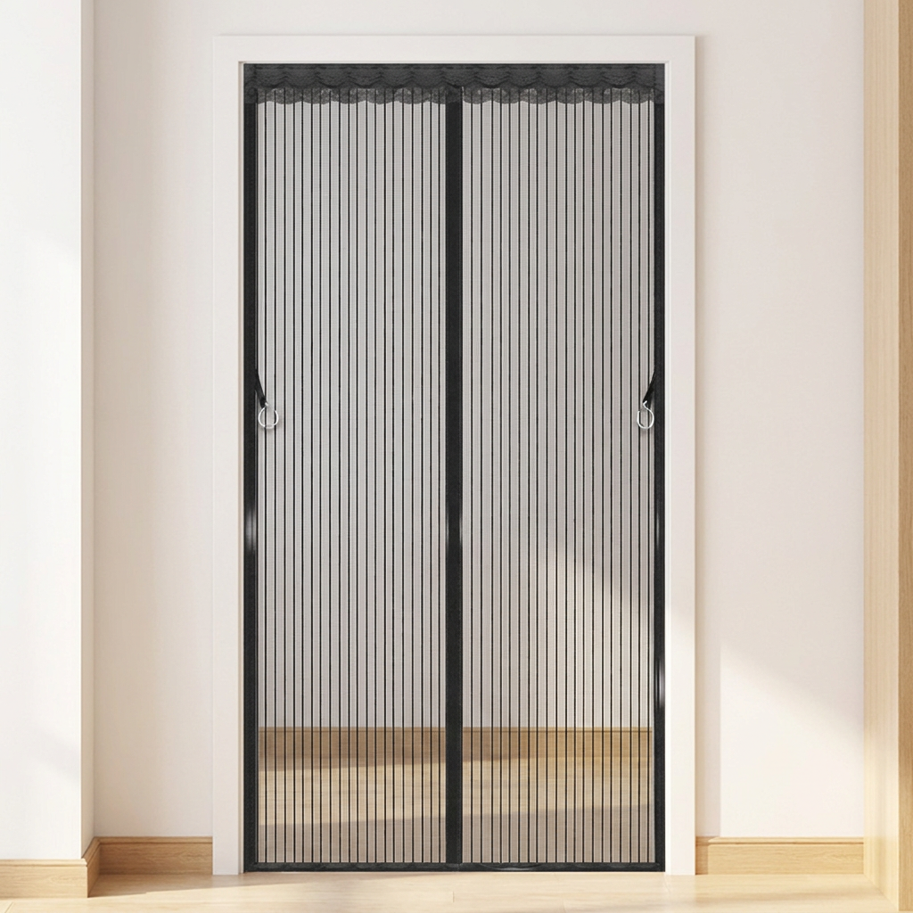 자석 현관 방충망, 화이트, 100cm x 210cm