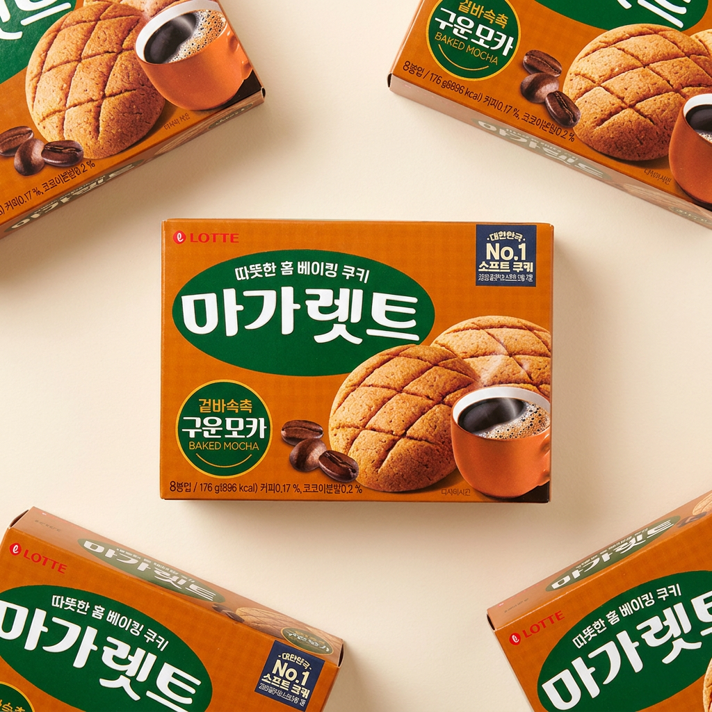롯데웰푸드 마가렛트 구운모카, 176g, 3개