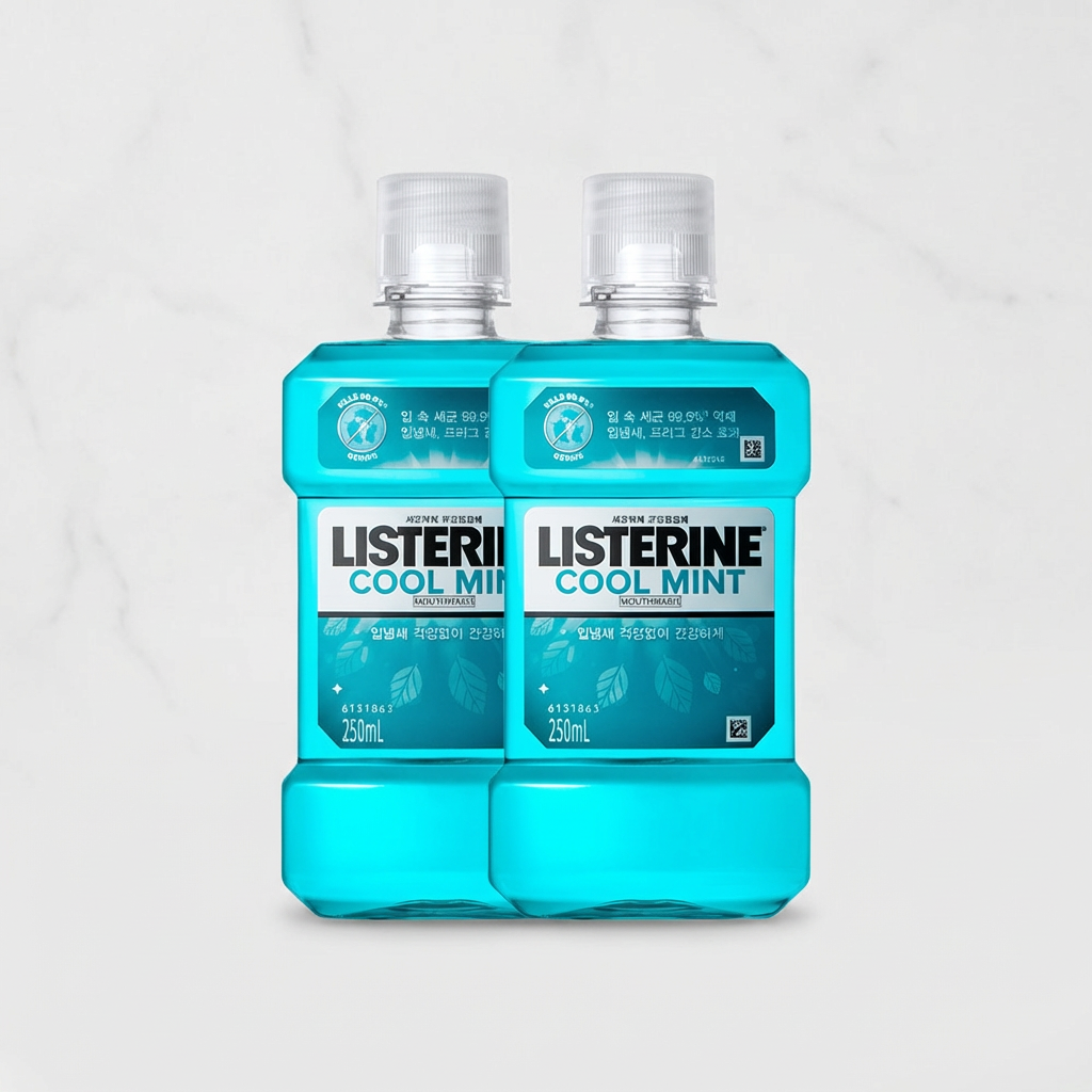 리스테린, 쿨민트 마우스워시, 250ml, 4개