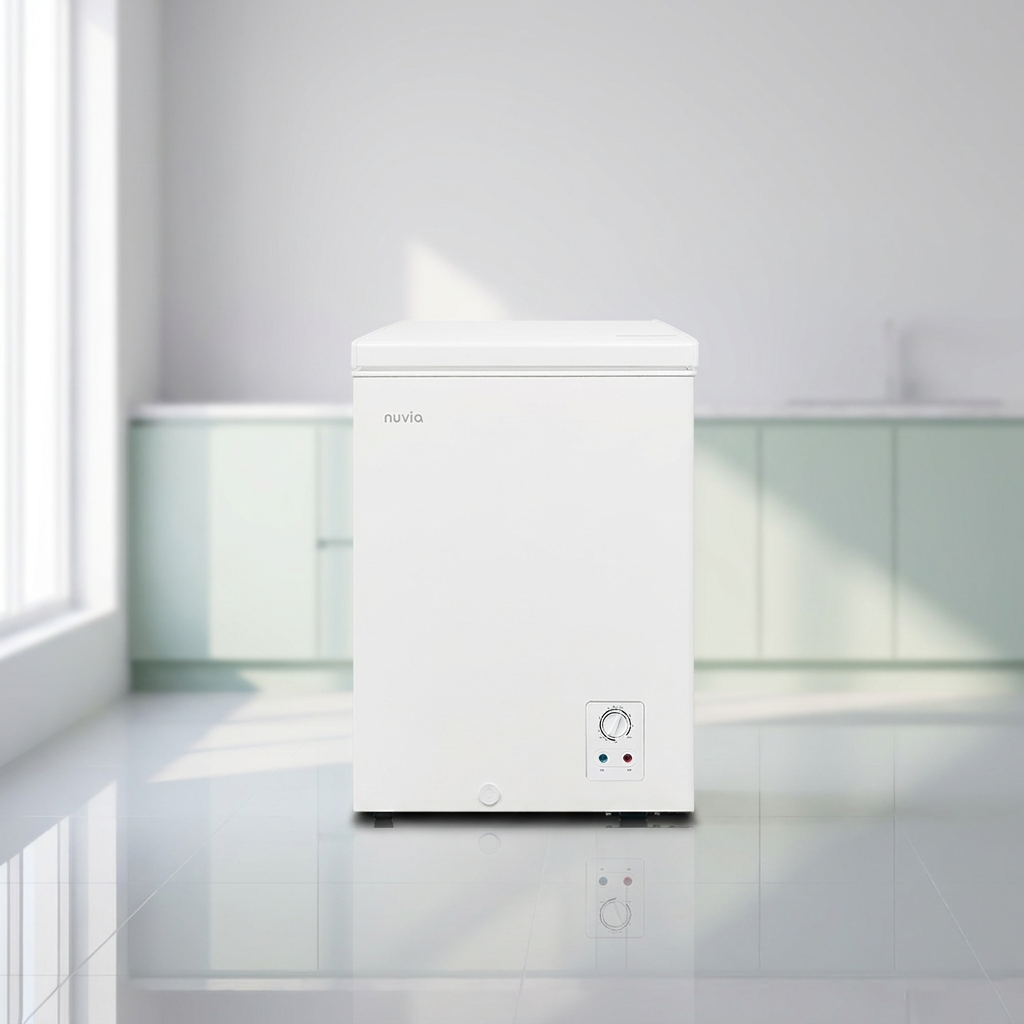 누비아 전기 냉동고 NF-C100W, 화이트, 96L