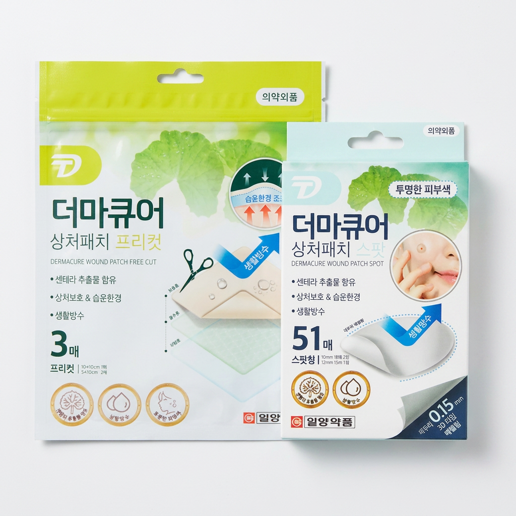 일양약품 더마큐어 병풀 상처패치, 프리컷/스팟형, 3매입, 1개