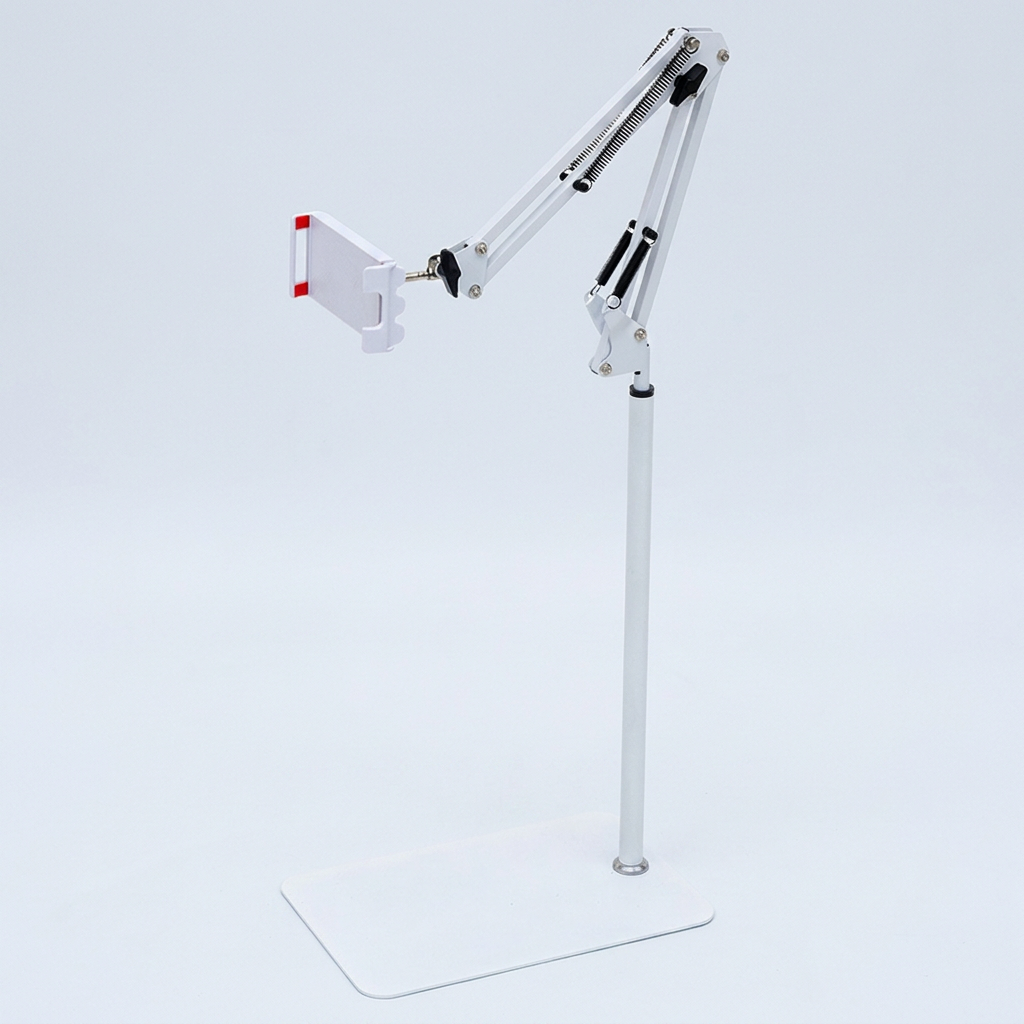 셀그립 140cm 자바라 스탠드 핸드폰 태블릿 거치대, 대형, 블랙, 1개