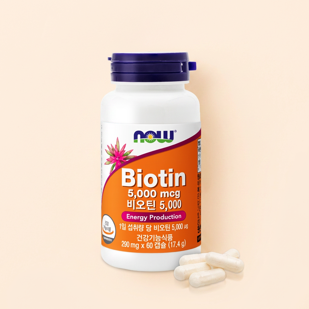 나우푸드 비오틴 5000mcg, 290mg, 60캡슐, 1개 토스쇼핑 특가