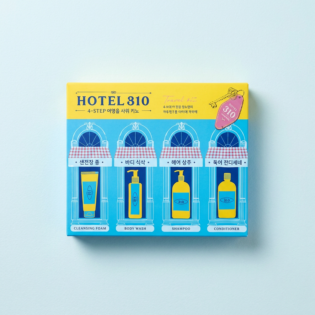 호텔 310 여행용 키트, 8ml, 10개