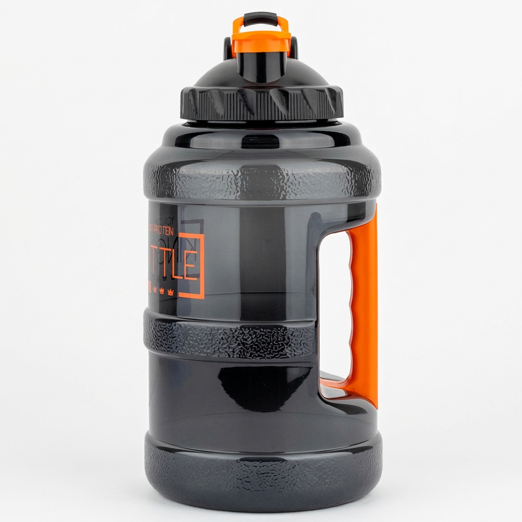 제로투히어로 킹보틀 대용량 쉐이커 물통, 블랙 오렌지 혼합, 2.5L, 1개