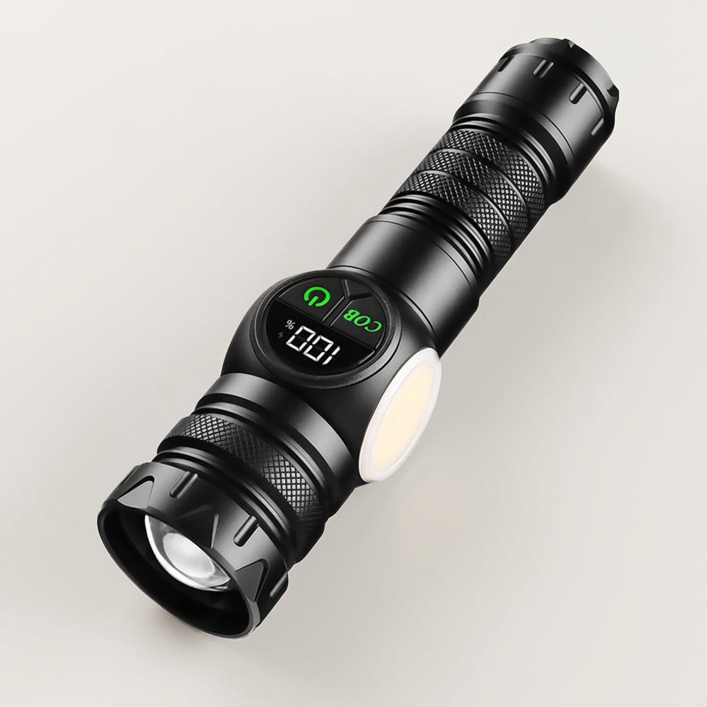 A30W C타입 LED 손전등, 5000배터리 세트, 1개