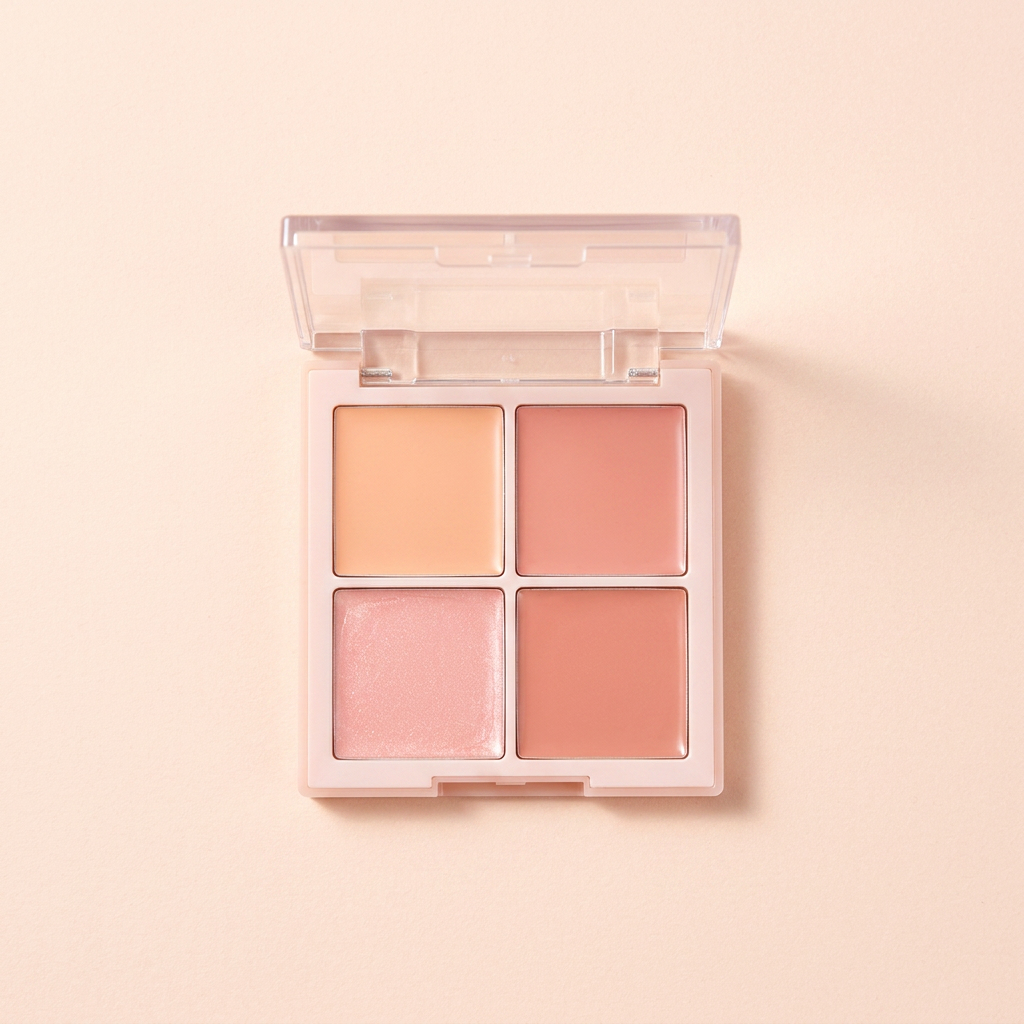DIKALU 4color 네가지 컬러 치크 블러셔 M213, #01 Sweet Apricot Milk, 1개