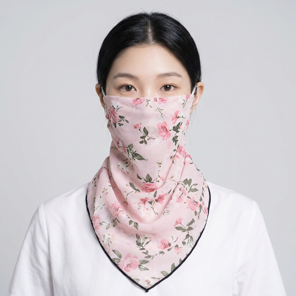 썸머 마스크 아이스쿨 스카프 겸용 자외선차단 햇빛가리개 나염스카프, 3, 1개, FREE