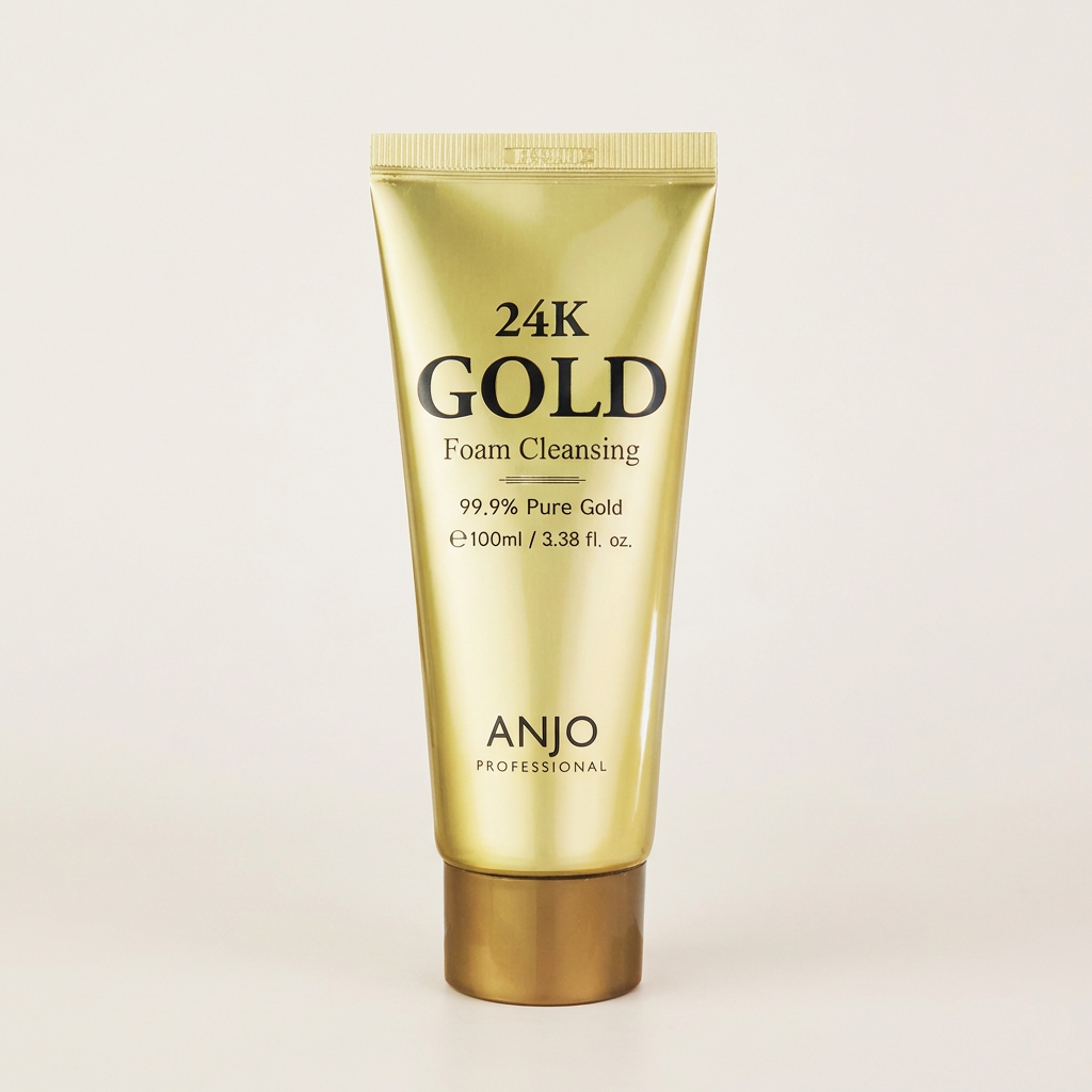 앙쥬 24K 골드 폼 클렌징, 100ml, 5개