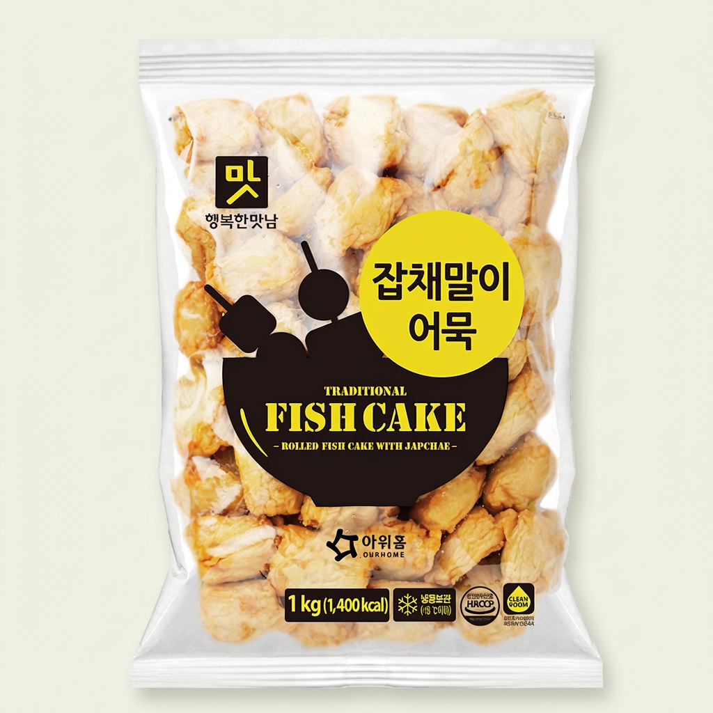 아워홈 잡채말이어묵, 2팩, 1kg
