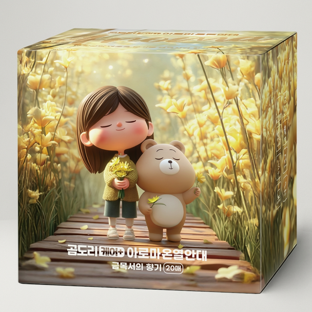 곰도리 케어+ 아로마 온열안대, 금목서향, 20매, 1박스