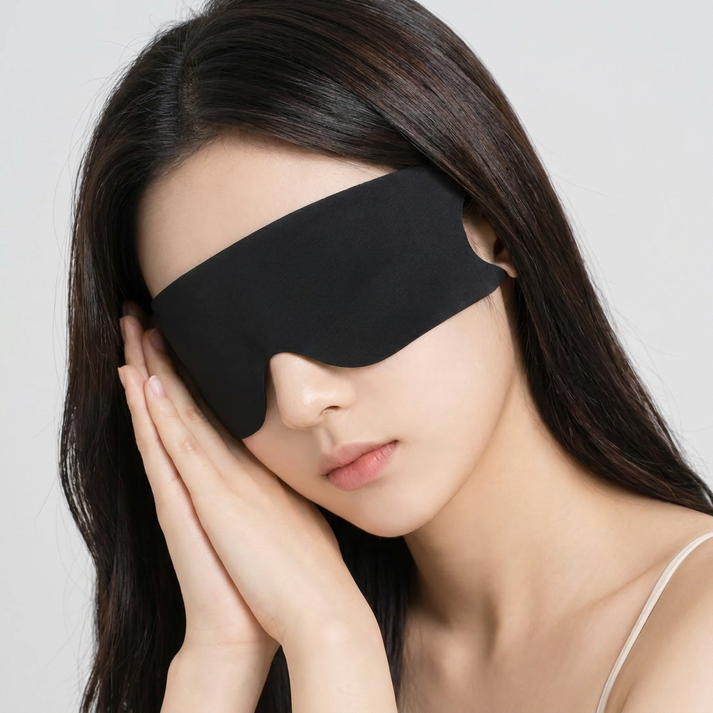 마이너컴퍼니 고탄성 수면안대, 블랙