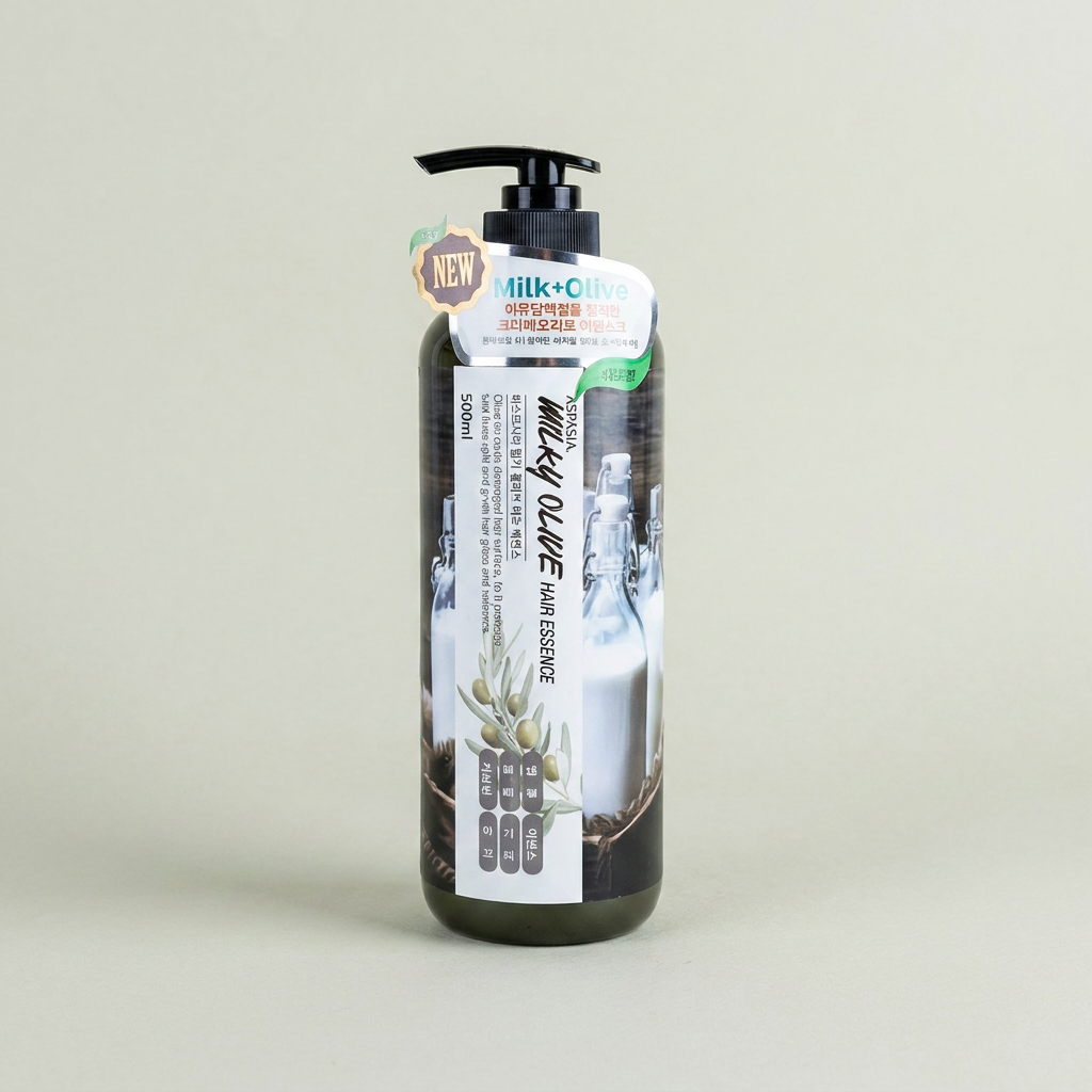 아스파시아 밀키 올리브 헤어에센스, 500ml, 2개
