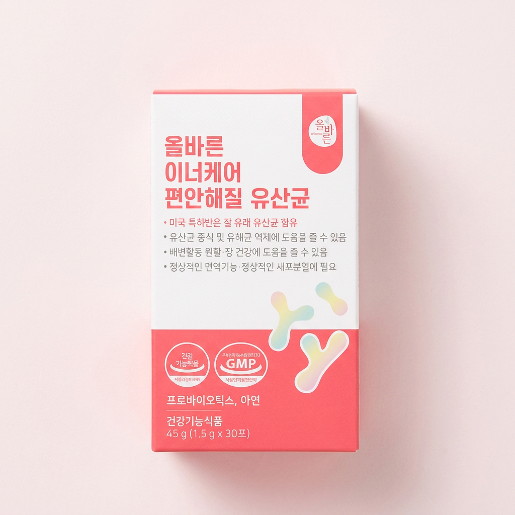 올바른 이너케어 편안해질 유산균, 1.5g, 30포, 3박스