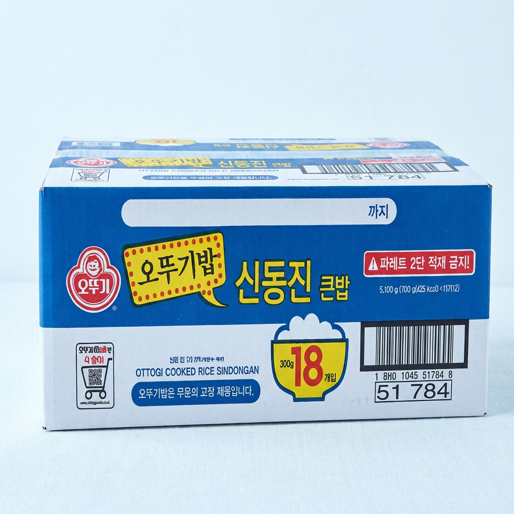 오뚜기 맛있는 오뚜기밥 신동진 큰밥, 300g, 18개