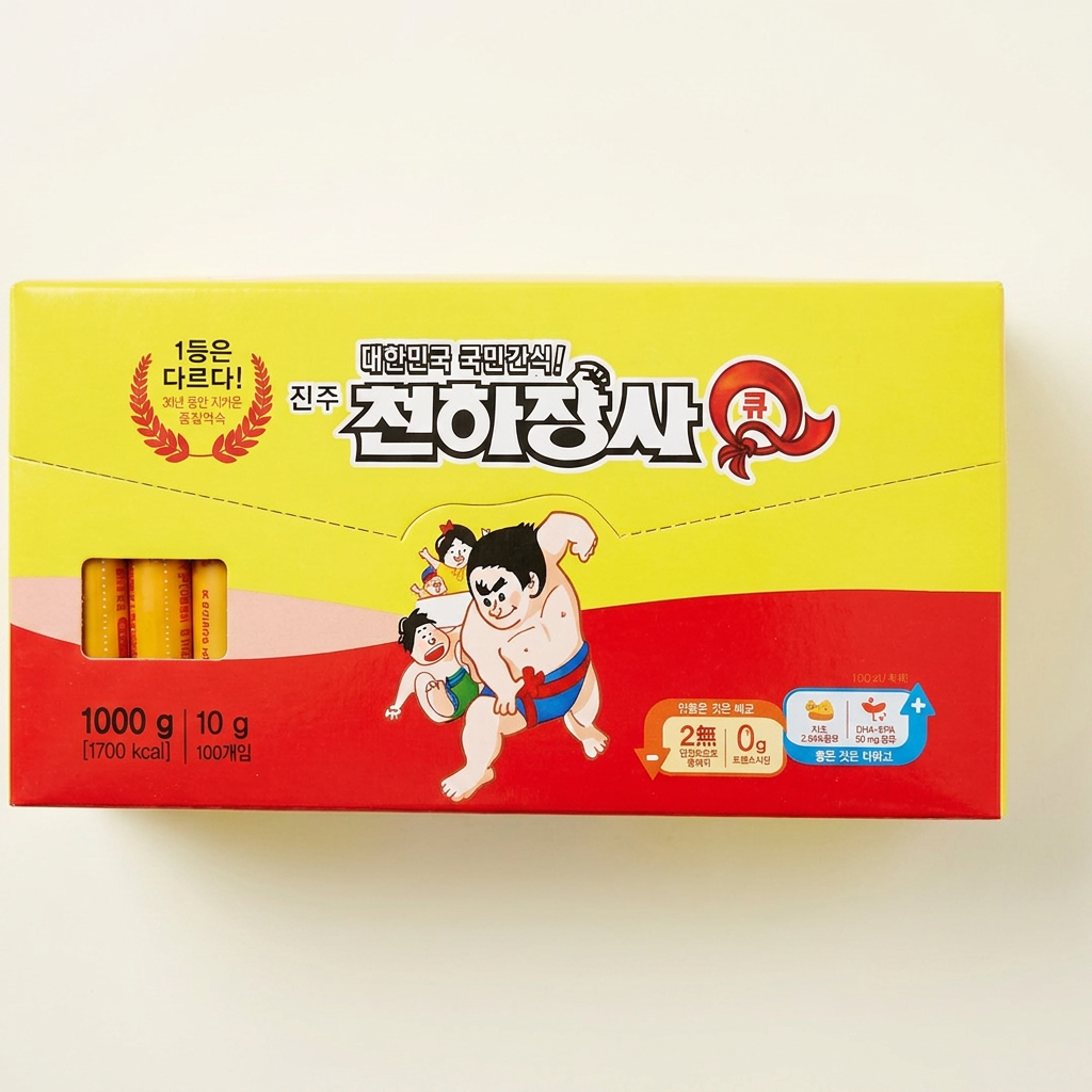 진주햄 천하장사 큐, 10g, 200개입
