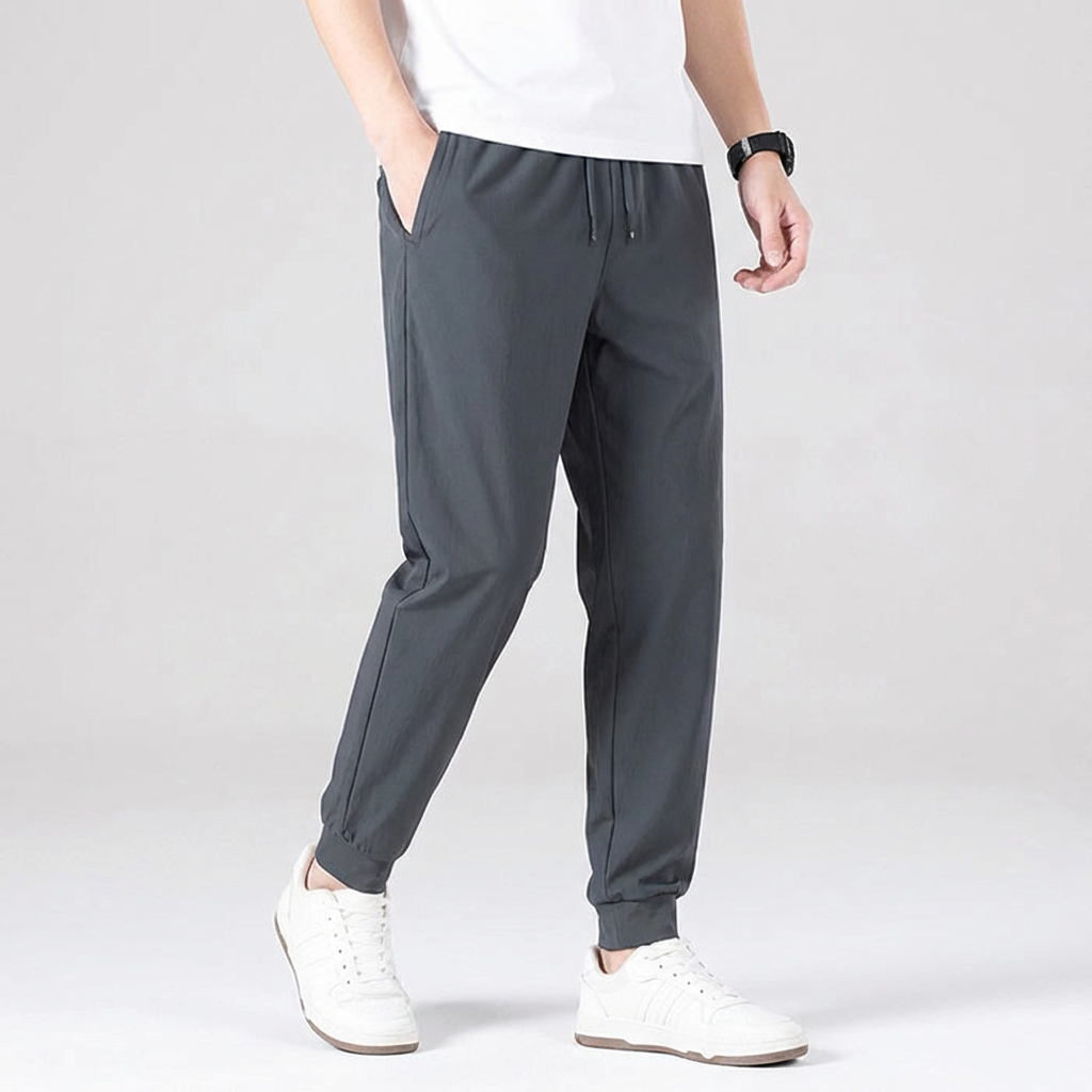 메가쿨링 밴딩팬츠, 그레이, 일자, 5XL , 1개