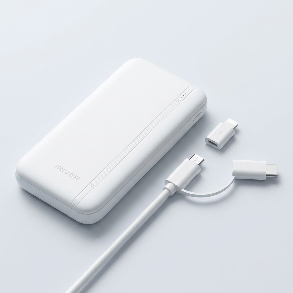 아이리버 2in1 대용량 보조배터리 20000mAh 휴대용 IPC-20, 1개