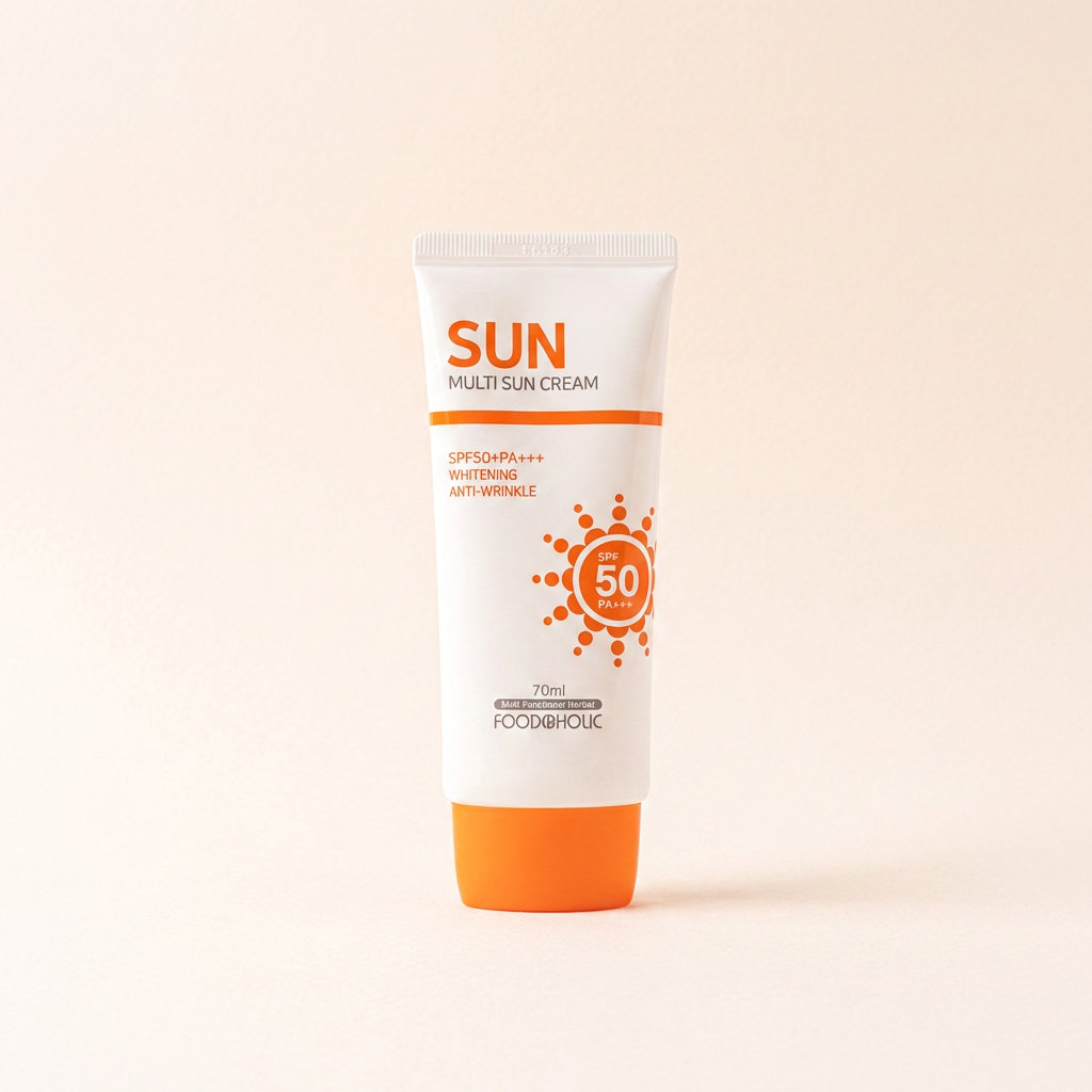 푸드어홀릭 멀티 선크림 백탁없는 혼합자차, 70ml, 5개