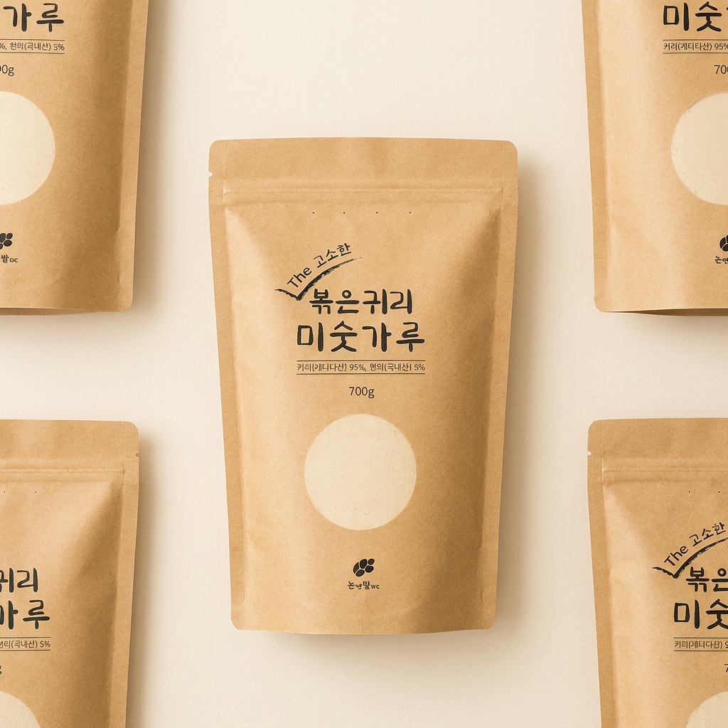 논앤밭위드 볶은귀리 현미 검은콩 미숫가루, 700g, 3개
