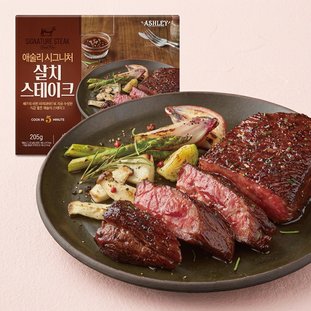 애슐리 시그니처 살치 스테이크, 소스포함, 200g, 4팩
