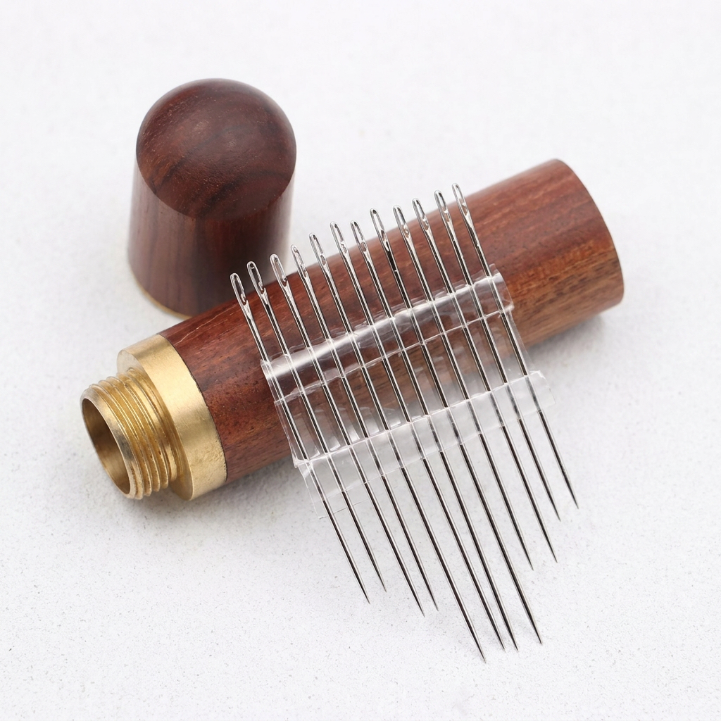 자수 수선 부자재 휴대용 바늘수납 바늘세트, 5cm 2개 + 5.7cm 2개 + 6.7cm 2개, 6개