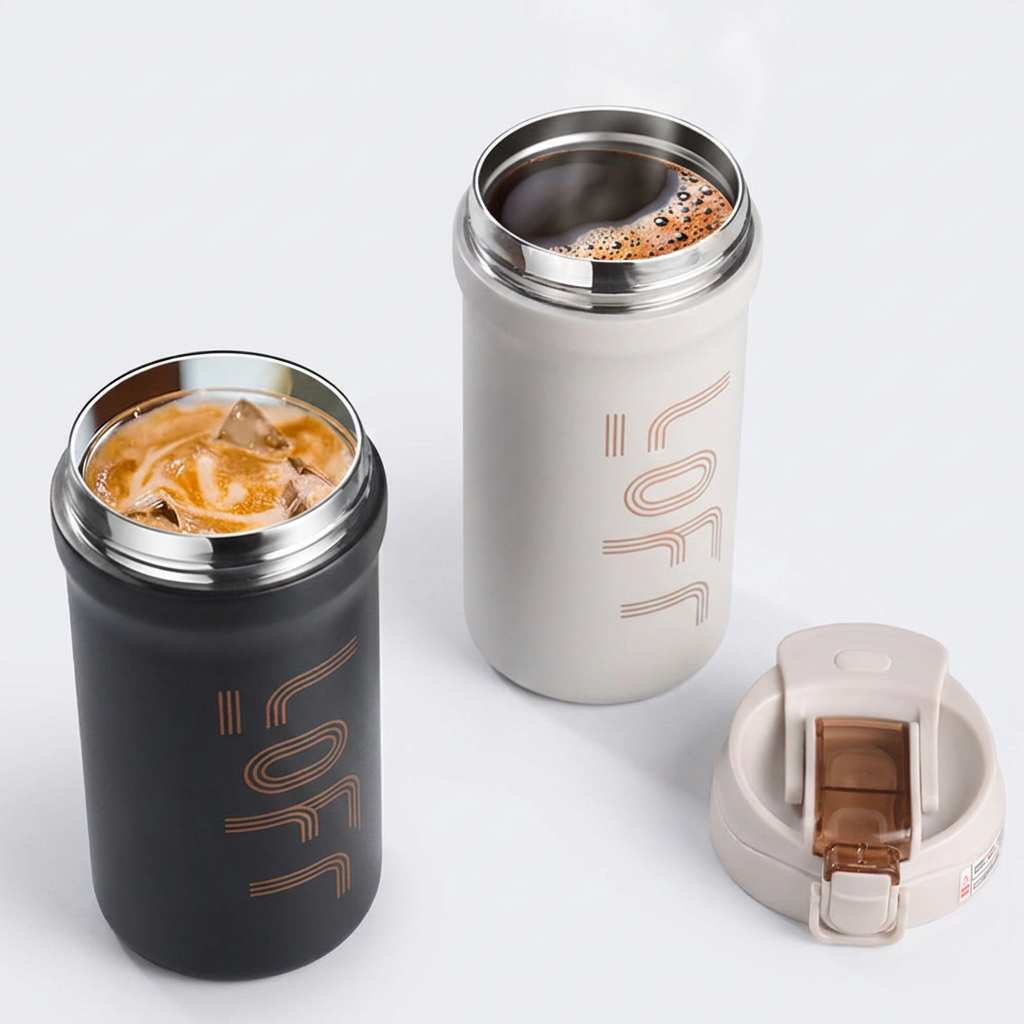 프리미엄 커피컵, 아이보리, 600ml, 1개