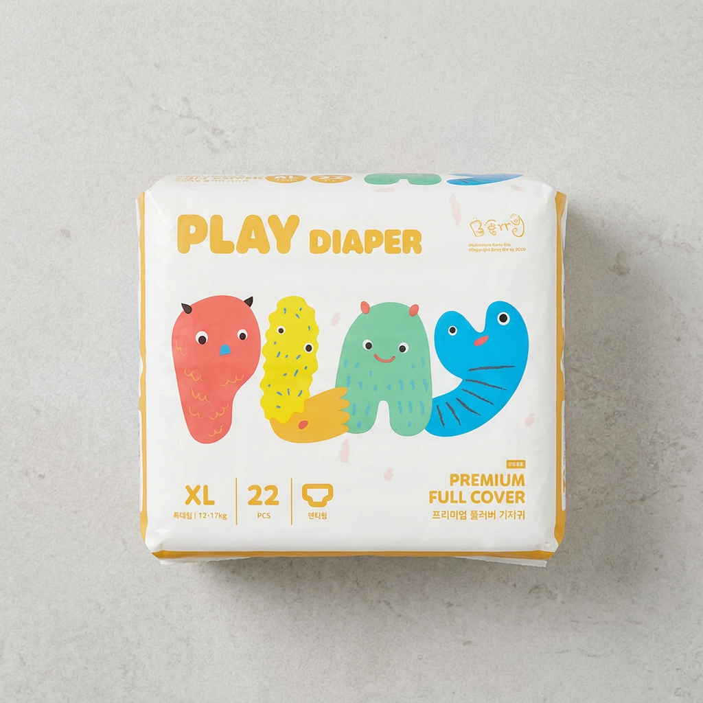한예지 PLAY 프리미엄 풀커버 팬티 기저귀, 특대형(XL), 4팩, 1개