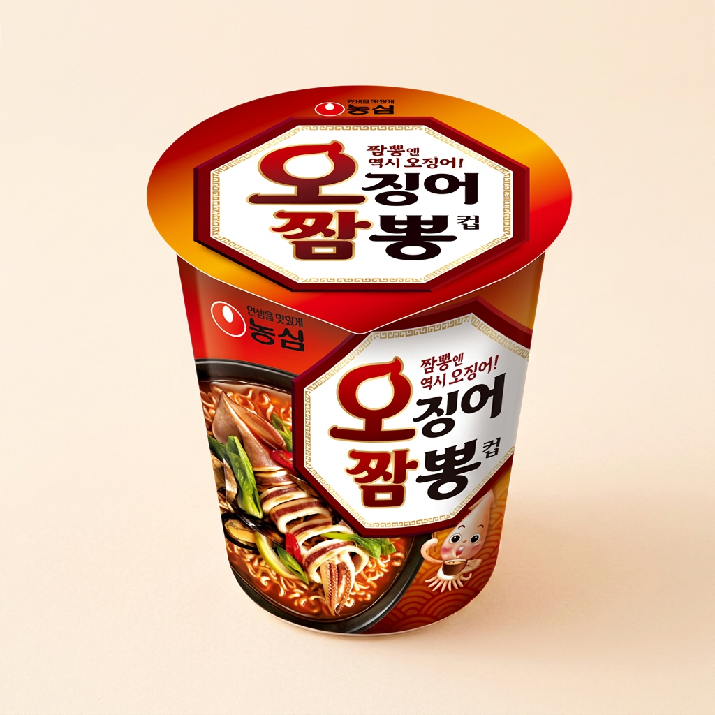 농심 오징어짬뽕 소컵, 67g, 10개