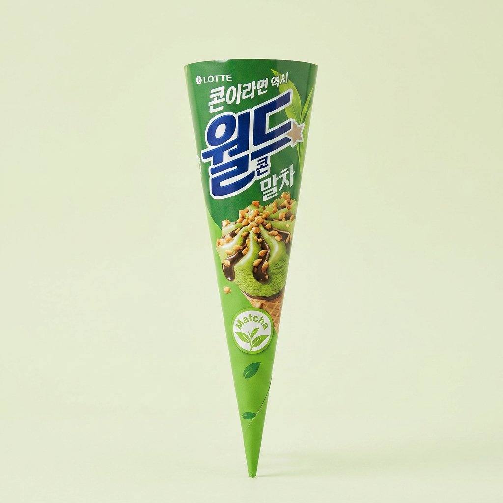 월드콘, 말차, 160ml, 24개